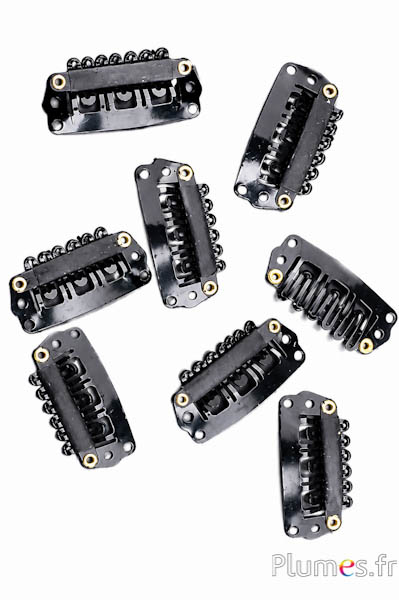 Clip - 28 mm x 10 mm - schwarz